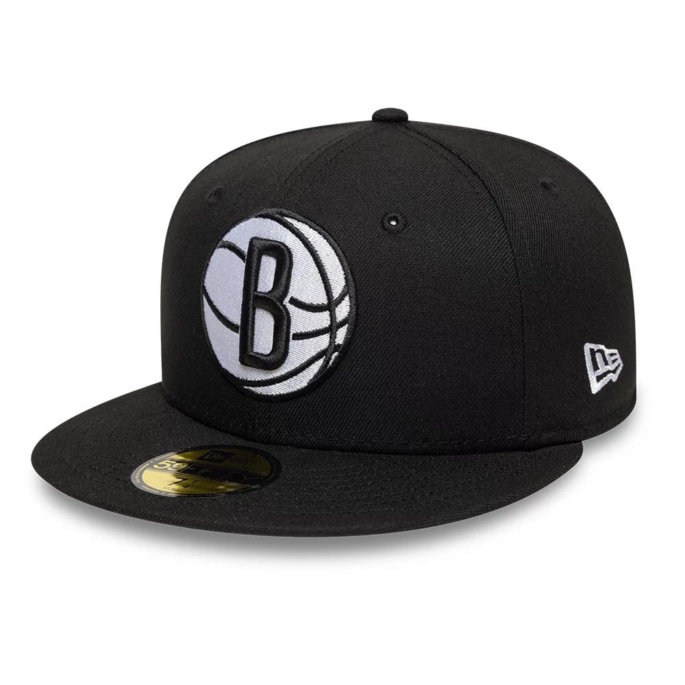 Brooklyn Nets NBA Basic Black 59FIFTY Fitted Cap