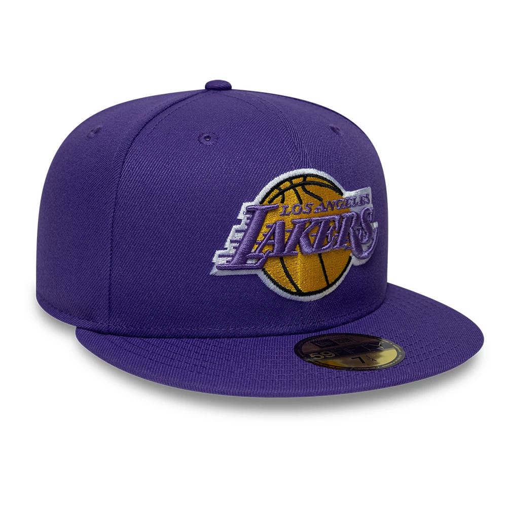 LA Lakers NBA Hardwood Classic Purple 59FIFTY Fitted Cap