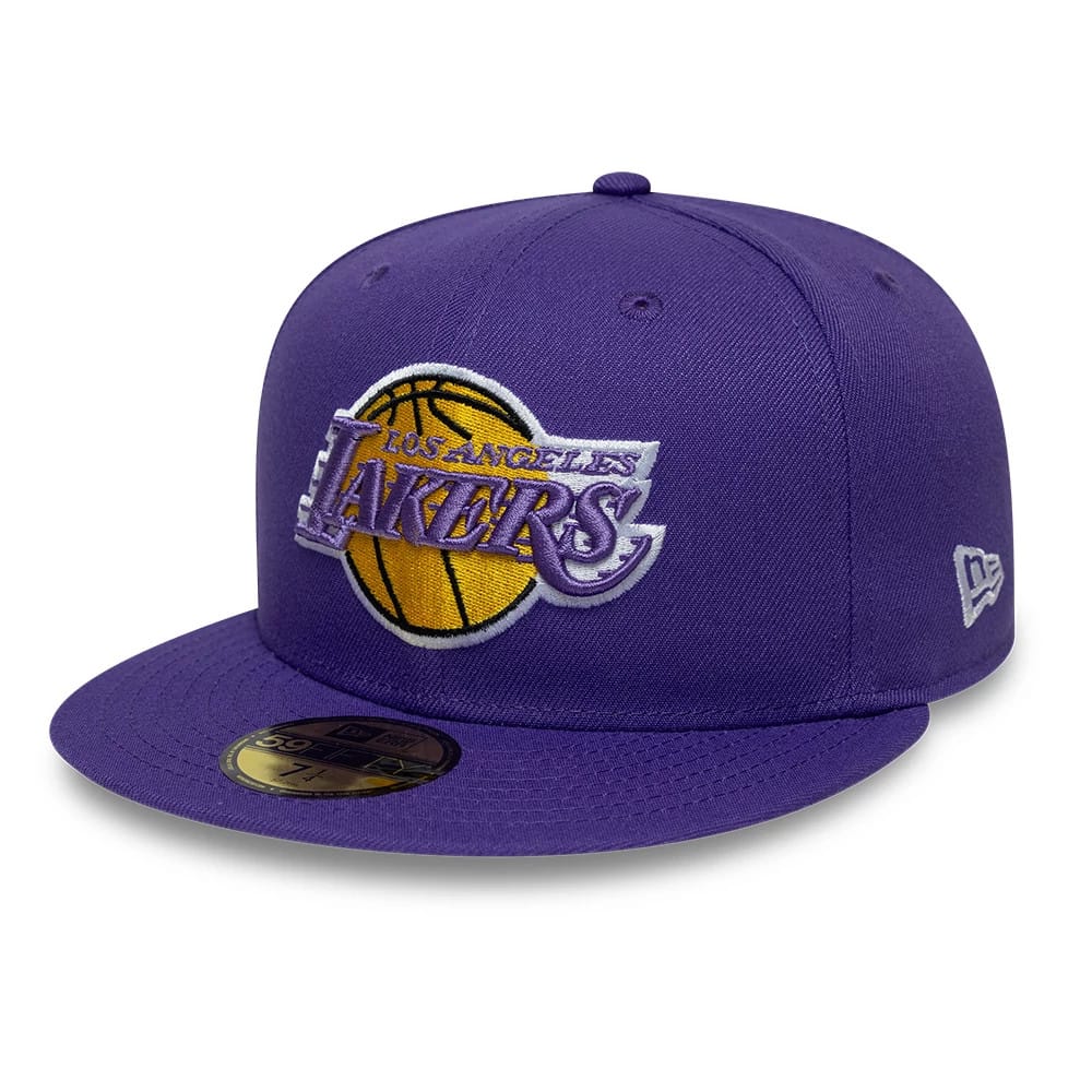 LA Lakers NBA Hardwood Classic Purple 59FIFTY Fitted Cap