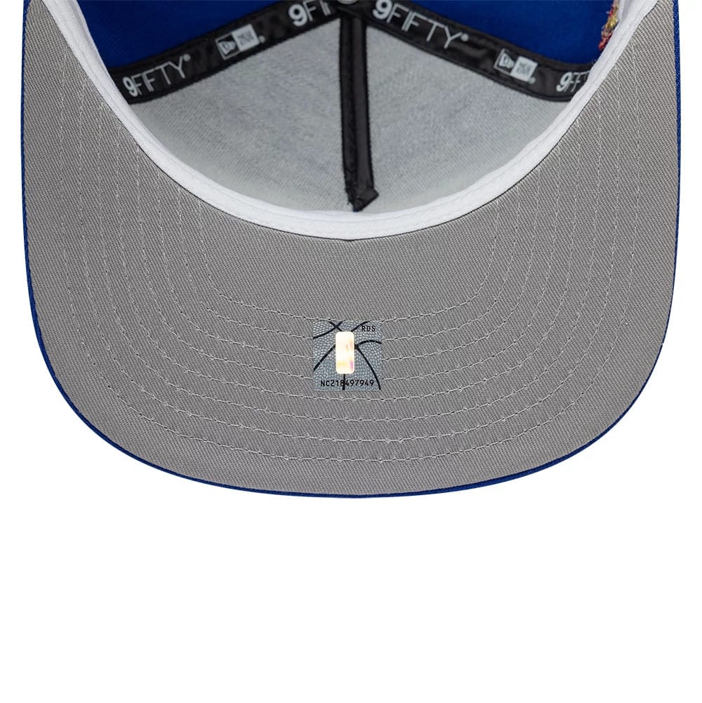 Philadelphia 76ers NBA Hardwood Classic Blue 9FIFTY A-Frame Snapback Adjustable Cap