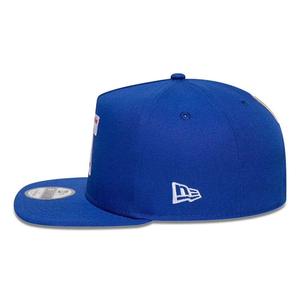 Philadelphia 76ers NBA Hardwood Classic Blue 9FIFTY A-Frame Snapback Adjustable Cap