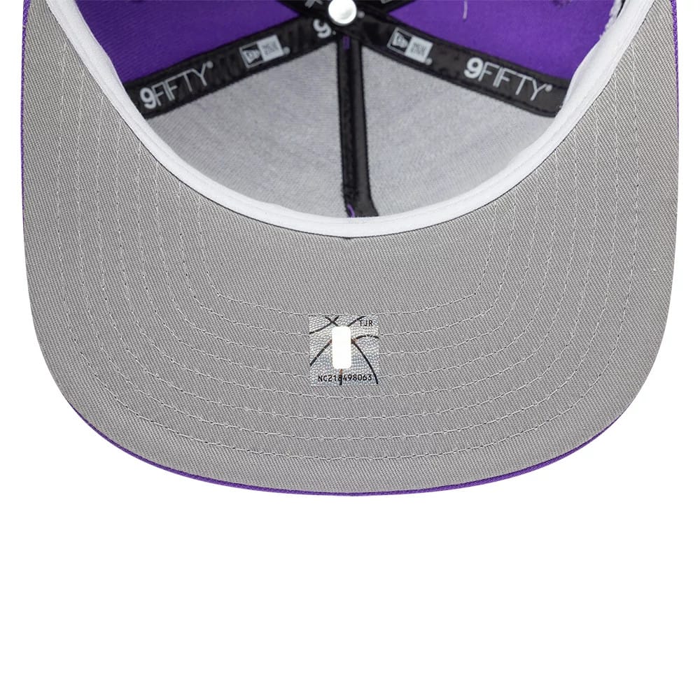 Toronto Raptors NBA Hardwood Classic Bright Purple 9FIFTY A-Frame Snapback Adjustable Cap