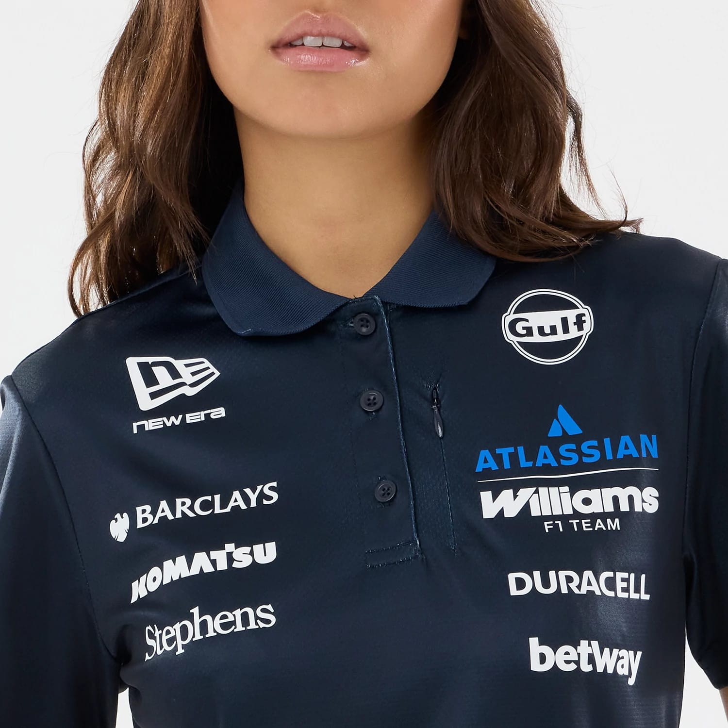 Womens Williams GB Race Special Tech Navy Polo T-Shirt