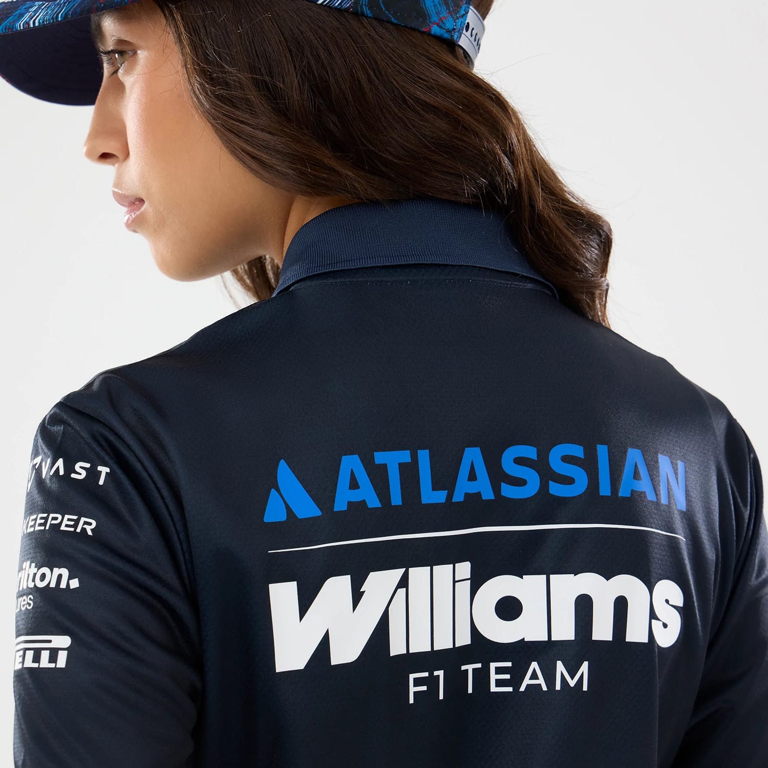 Womens Williams GB Race Special Tech Navy Polo T-Shirt