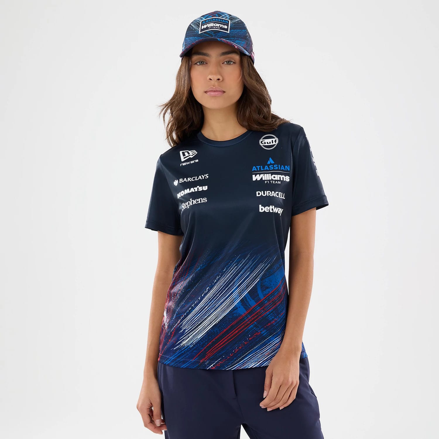 Womens Williams GB Race Special Tech Navy T-Shirt