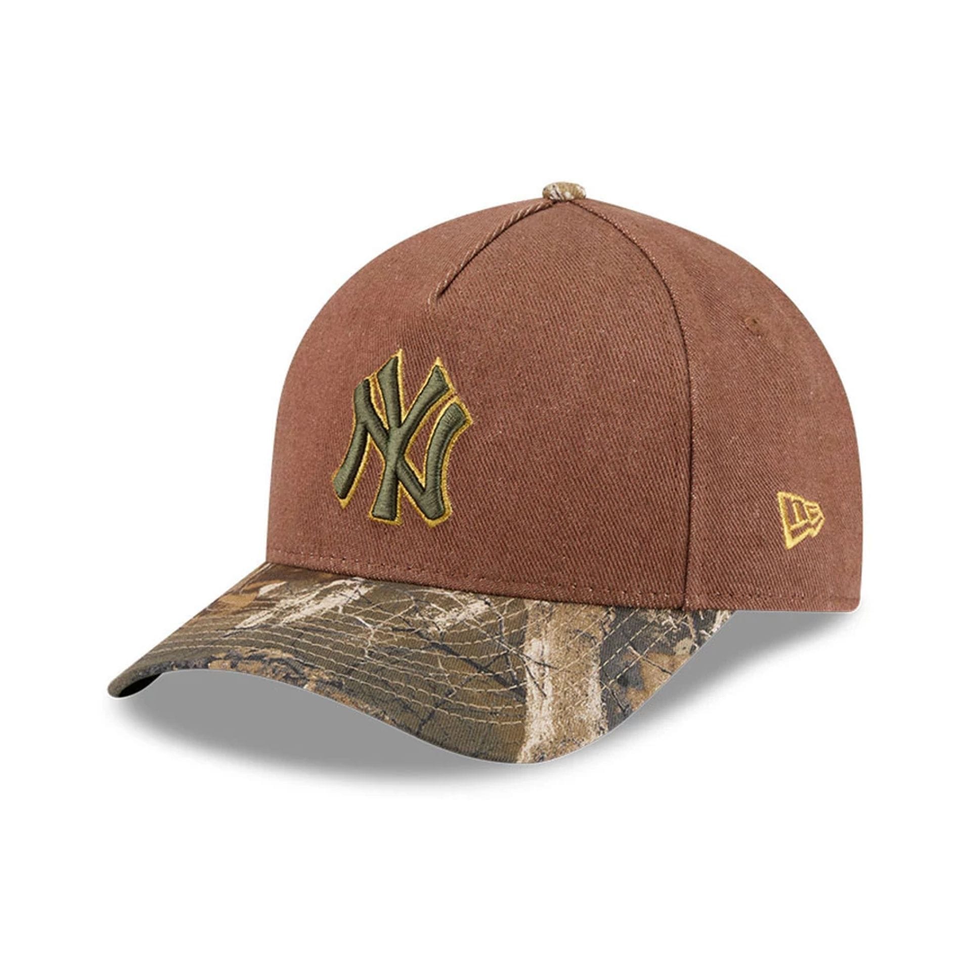 Yankees MLB Cotton Twill Dark Beige 9FORTY M-Crown A-Frame Adjustable Cap