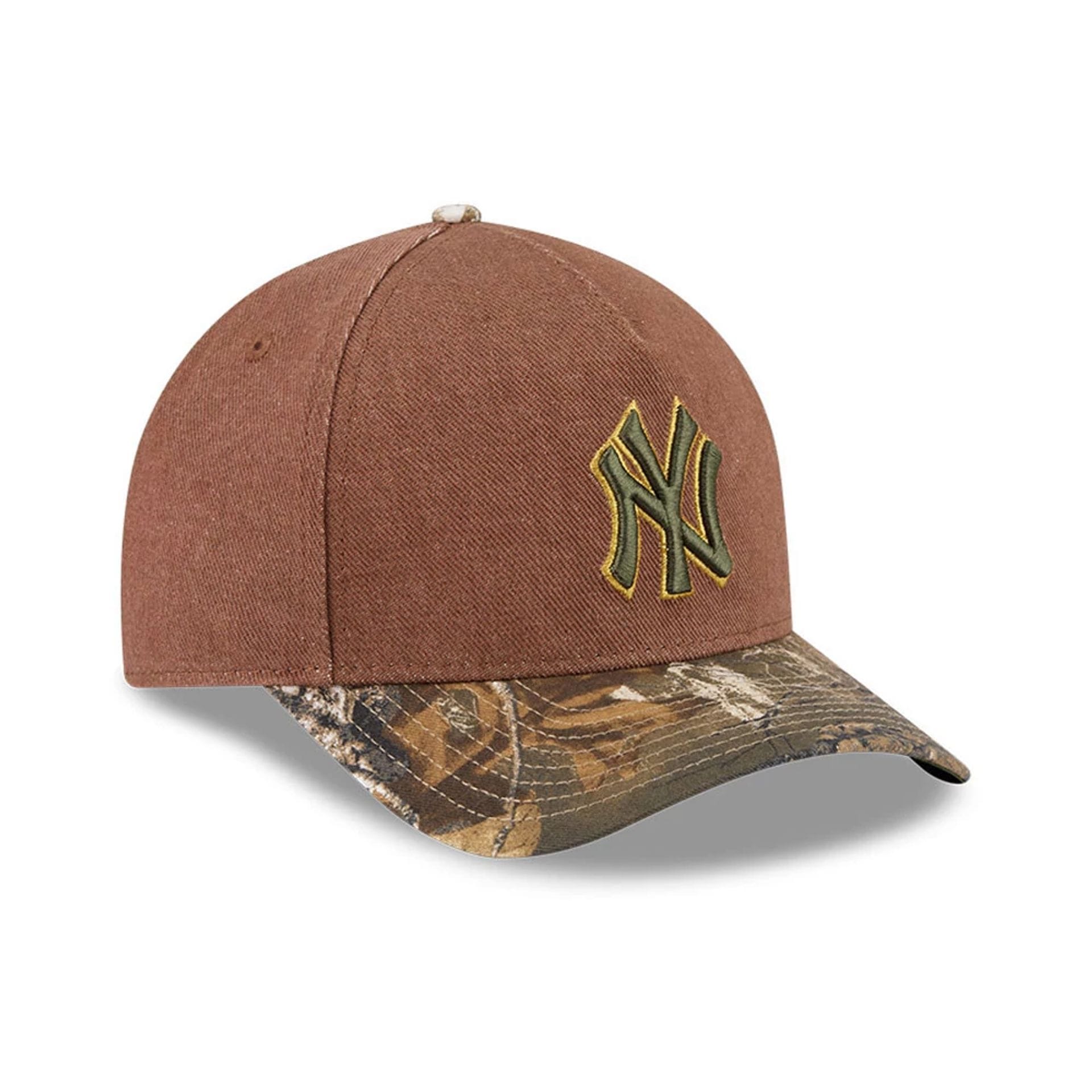 Yankees MLB Cotton Twill Dark Beige 9FORTY M-Crown A-Frame Adjustable Cap