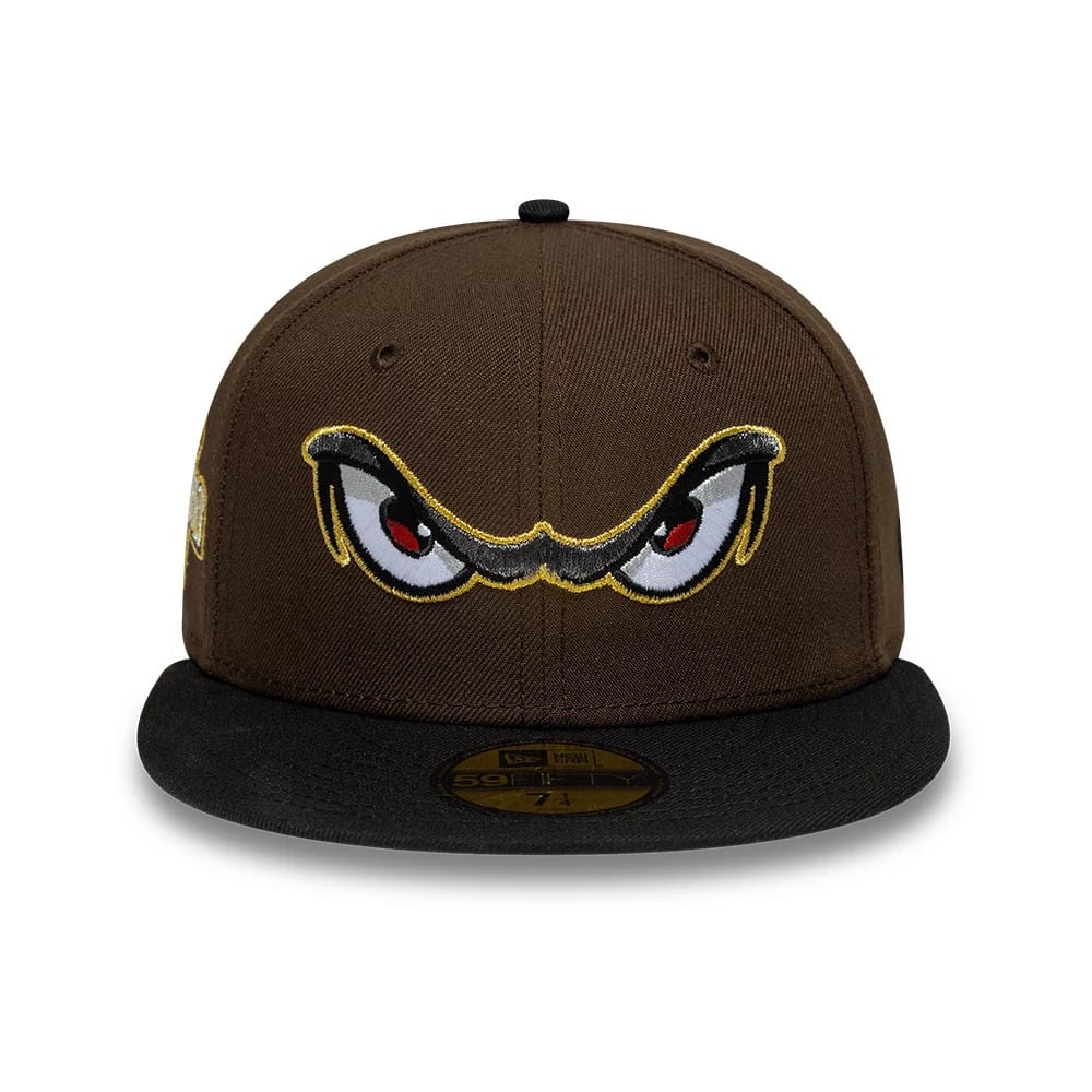 Lake Elsinore Storm MiLB Pinwheel Dark Brown 59FIFTY Fitted Cap