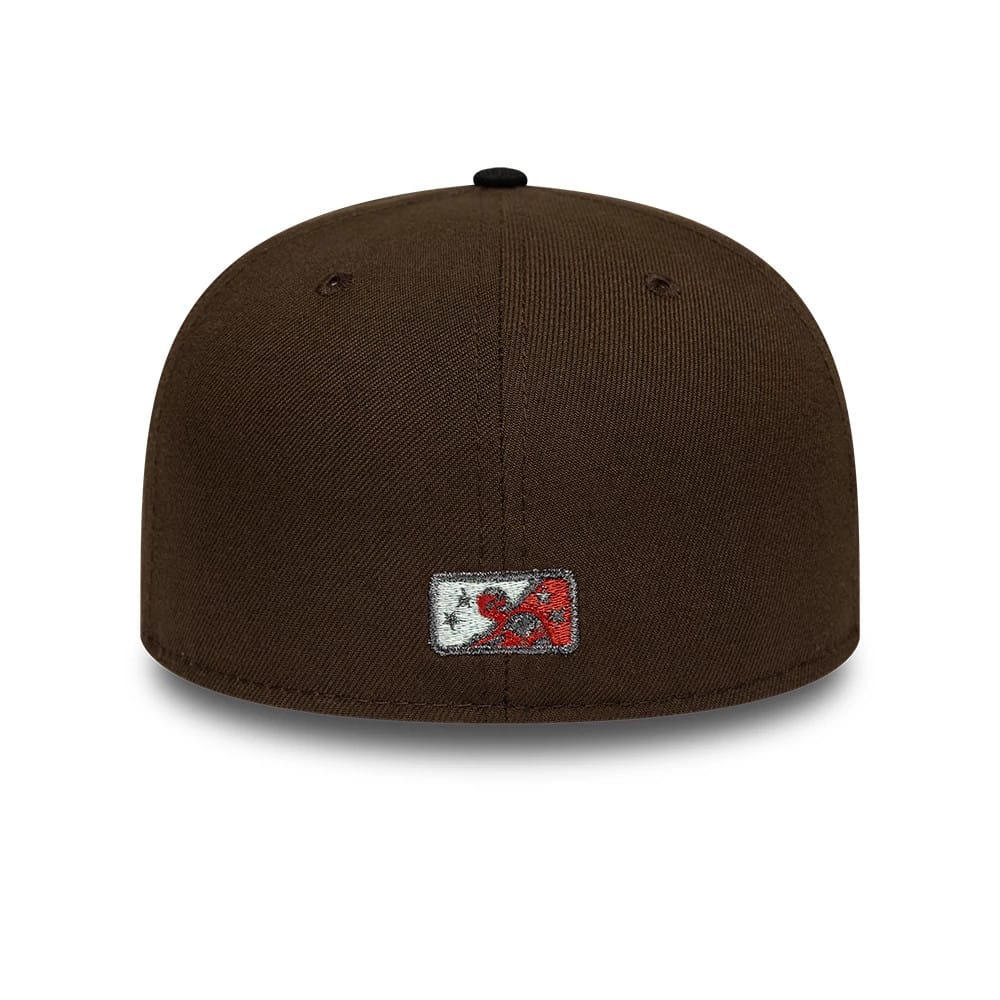 Lake Elsinore Storm MiLB Pinwheel Dark Brown 59FIFTY Fitted Cap