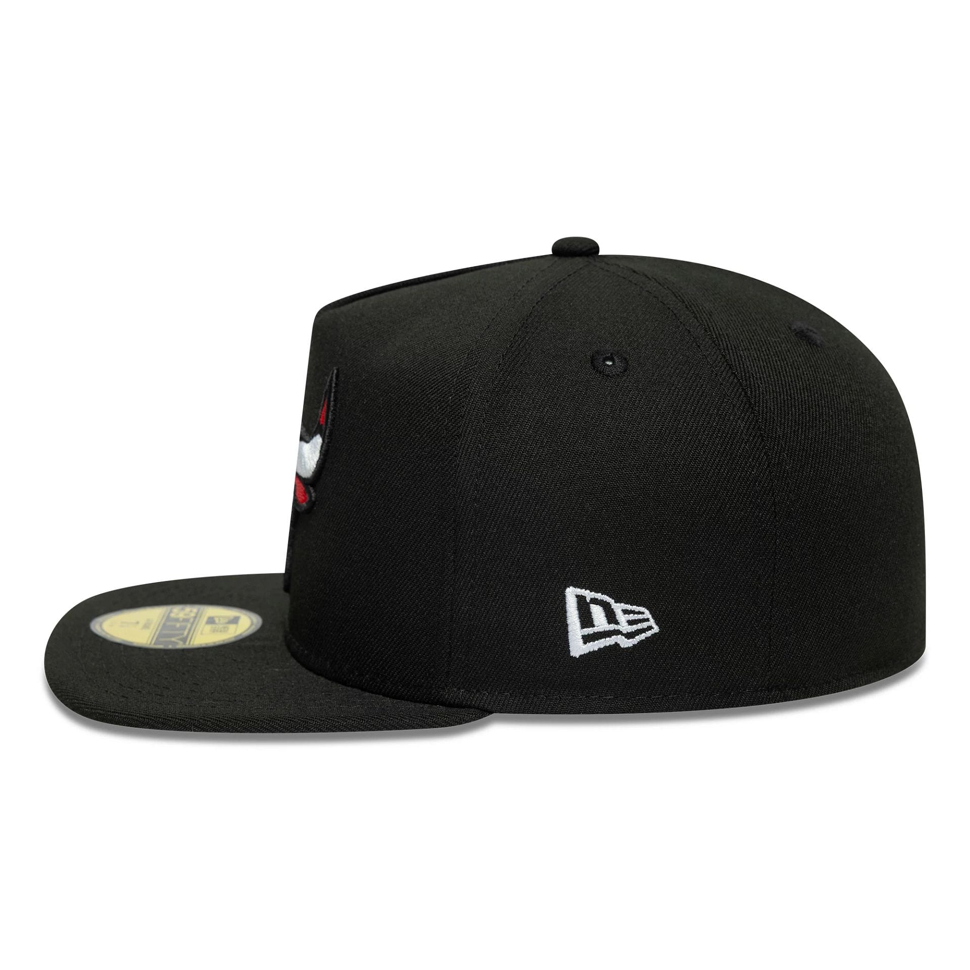 Chicago Bulls NBA Flat Black 59FIFTY A-Frame Fitted Cap