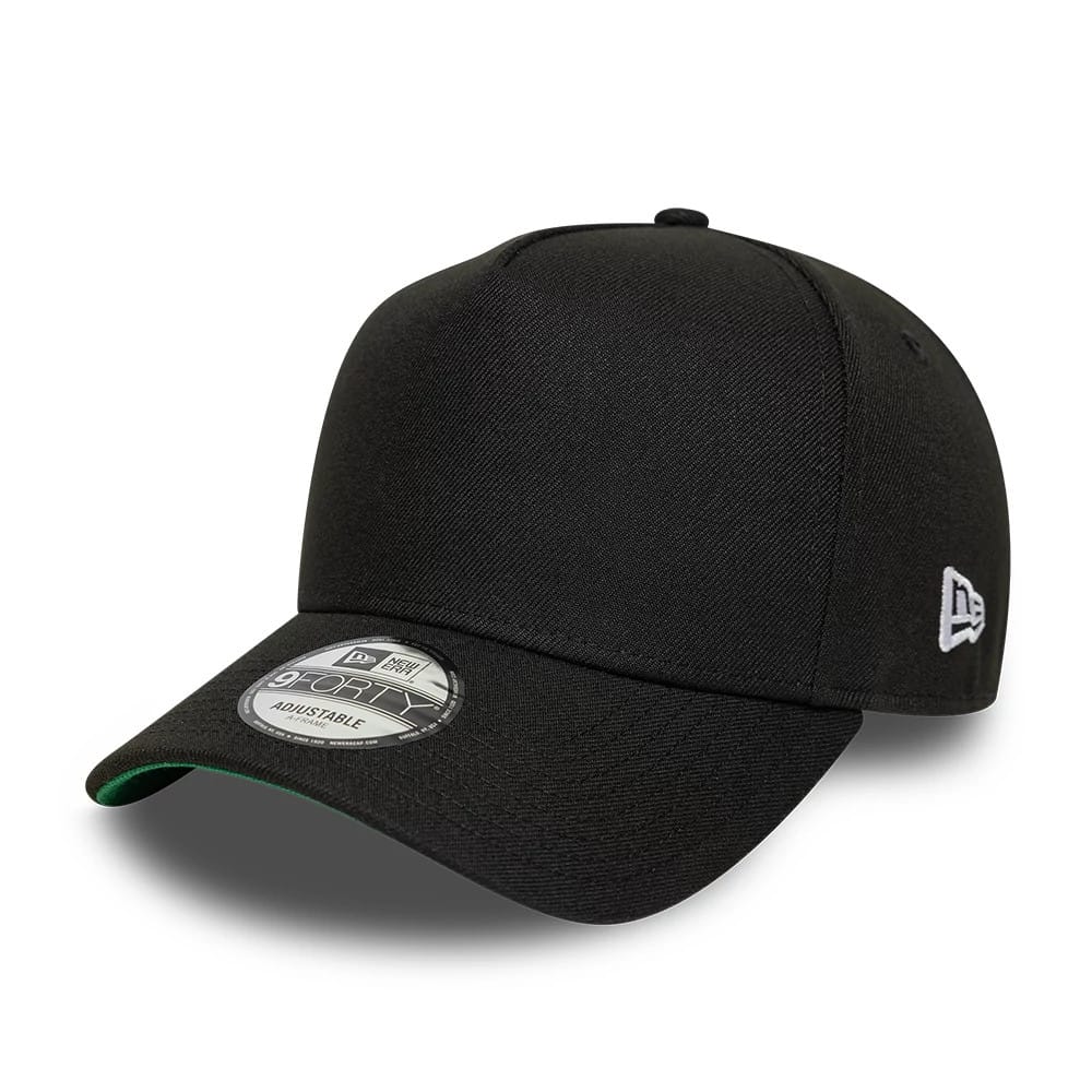 New Era Black 9FORTY A-Frame Adjustable Cap